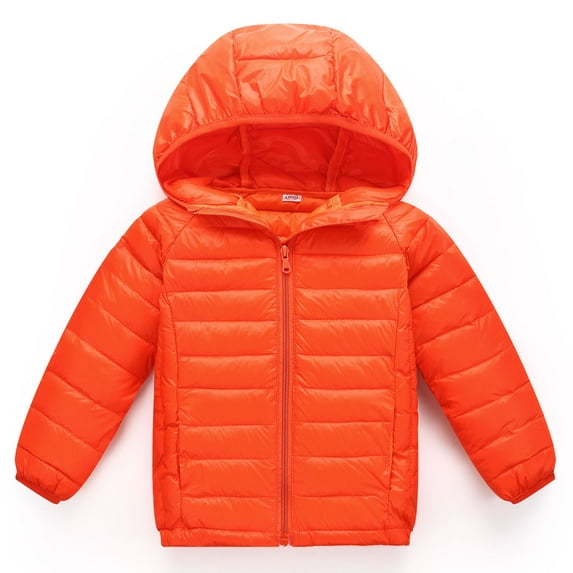 SYNPOS Kids Baby Boy Girl OutWear Coat Winter Warm Hooded Puffer Lightweight Water-Resistant Jacket Coat