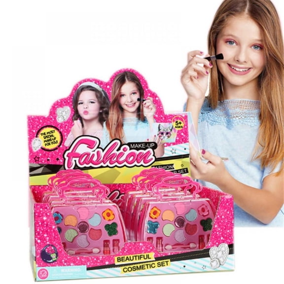 SYNPOS Kids Makeup Kit for Girl, Non-Toxic Washable Make Up Toys for Kids Princess Toddler, Birthday Gift Toys for Girls