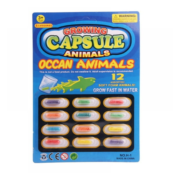 SYNPOS Magic Grow Capsules Growing in Water Animals Toys Dinosaur Sea Creature Capsules Party Cognition Toys
