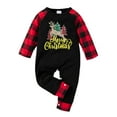 thumbnail image 1 of SYNPOS Newborn Baby Boy Girl Classical Plaid Christmas Jumpsuit One-piece Romper, 1 of 8