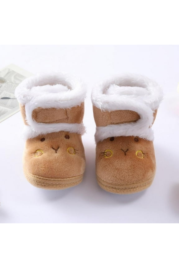 Prewalker Toddler Boots Premium Soft Anti-Slip Sole Warm Winter Boots for Infant Baby Girls 0-18 Months