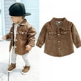 thumbnail image 1 of SYNPOS Toddler Baby Boy Denim Pocket Button Down Long Sleeve Shirt Jean Jacket Fall Clothes 18 Months- 6 Years, 1 of 7