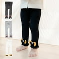 thumbnail image 1 of SYNPOS Toddler Baby Cable Knit Ankle Leggings Pants Footless Winter Tight Stockings for Girls 2-4 Years, 1 of 6