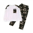 thumbnail image 1 of SYNPOS Toddler Boys Clothes 2T 3T 4T 5T Fall Outfits Baby Sweatshirt & Camouflage Pants Set Kids Winter 2Pcs Sweatsuit, 1 of 5