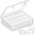 thumbnail image 1 of SYNYLIIFE Bead Organizer Box, 31 Pcs Clear Plastic Storage Containers with Hinged Lids Mini Boxes for Jewelry Making, Crafts, DIY, Seed, Small Parts, 1 of 8