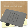 thumbnail image 1 of SYNYLIIFE Extra Large Stone Bath Mat Diatomaceous Earth Shower Mat Non-Slip Super Absorbent Diatomite Stone Bath Mats for Bathroom Floor Quick Drying Natural Easy to Clean (19" x 31", Dark Grey), 1 of 7