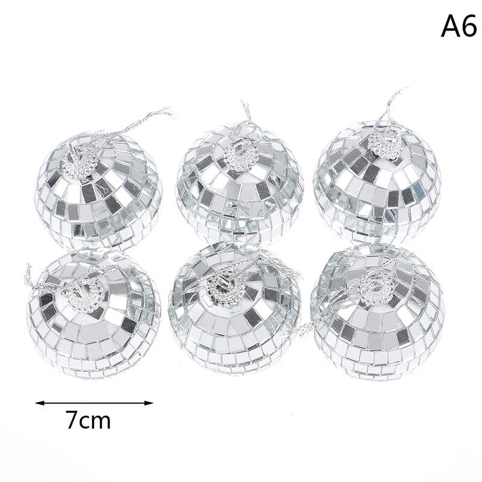 SYOSOF Christmas Ball Ornaments 28cm Mini Disco Mirror Ball Christmas