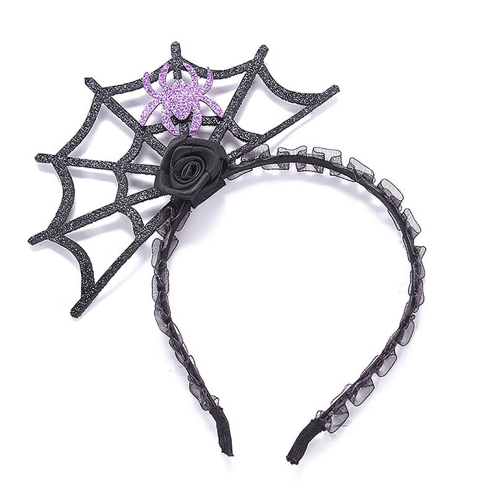 SYOSOF Halloween Kuromi Headwear Goth Pumpkin Skeleton Demon Hair Band