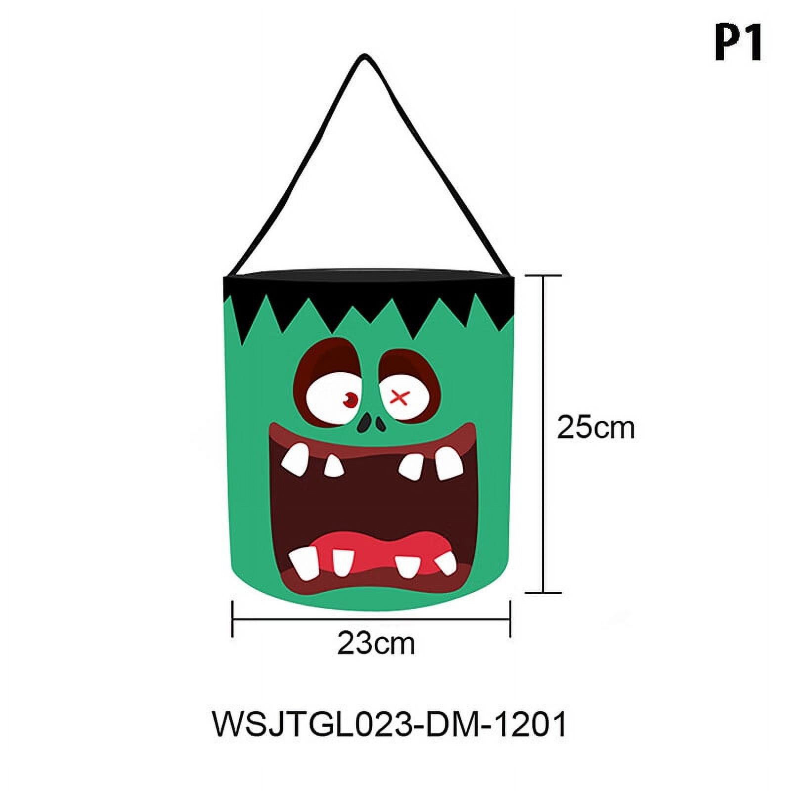 SYOSOF Halloween Trick Or Treat Bucket Pumpkin Candy Bags Collapsible