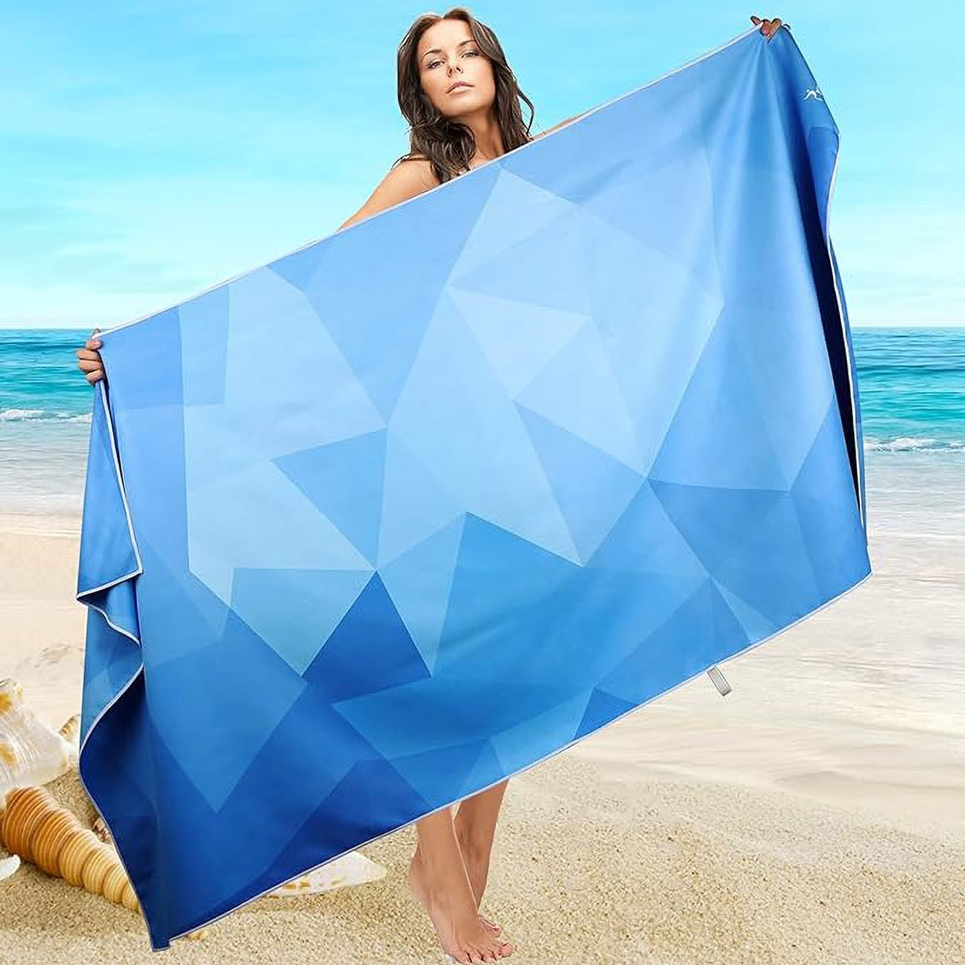 TARATH Microfibre Beach Towel, Large 160 x 80 cm, Sand-Free, Quick Drying  and Ultralight Microfibre Towel for the Beach, Portable Travel Towel for  Fitness, Yoga, Sauna : : Sports & Outdoors