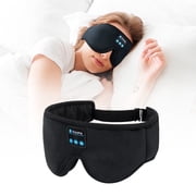 SYPVRY Bluetooth Mask With Music For Sleeping Airplane Travel Light Blocking Wireless Headphones