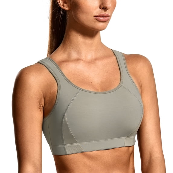 SYROKAN High Impact Sports Bras for Women Full Coverage Shock Control Wirefree bra