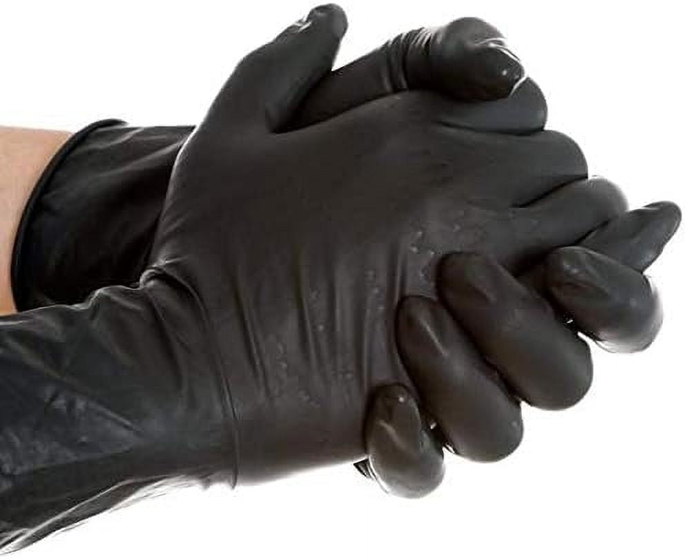 SYSCO High Performance Nitrile Gloves BLACK SMALL 100 count