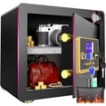 thumbnail image 1 of SYSENFO 1.5 Cuft Safe Box, Digital Keypad Home Security Safe With Fireproof Waterproof Bag & Adjustable Shelf, 1 of 11