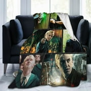 SYSFOURC Tom Felton Blanket Draco Malfoy Throw Blanket for Bed,Soft Collage Blanket for Bedroom,Cute Blanket Funny Room Decor Flannel Blankets for Bed Sofa 40"x30"