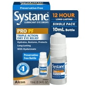 Systane PRO Preservative Free Eye Lubricant Drops for Dry Eyes, Hydrate, Restore & Protect, 10 mL
