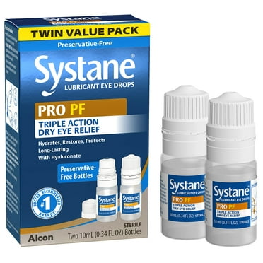 SYSTANE PRO Multi-Dose Preservative-Free Dry Eye Drops 20mL for Daily Use for Dry Eye