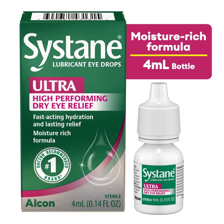Systane Ultra Lubricant Eye Drops,0.14 fl oz (Pack of 1)
