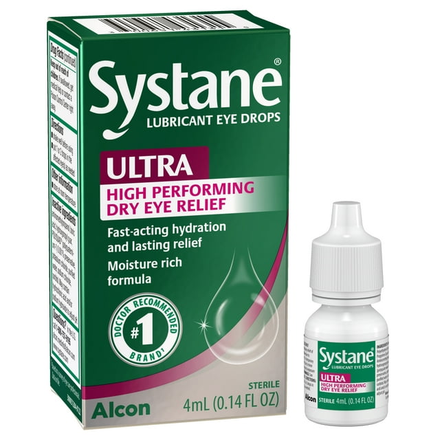 SYSTANE ULTRA Lubricant Eye Drops for Dry Eye Symptoms, 4mL