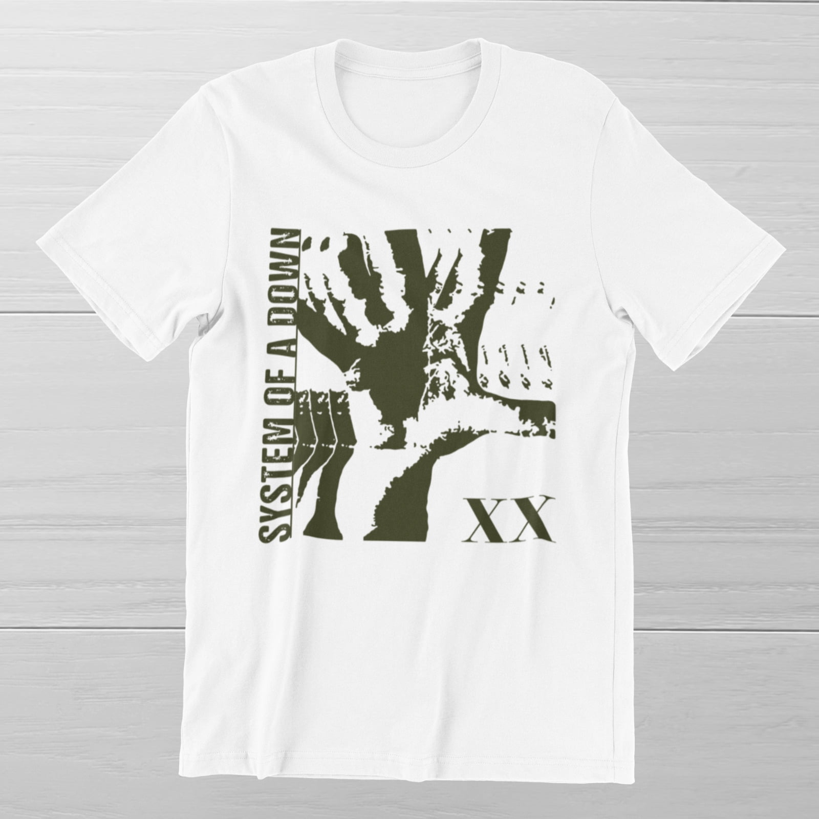 SYSTEM OF A DOWN TShirt 90s Hard Rock Band Heavy Metal on Ring Spun