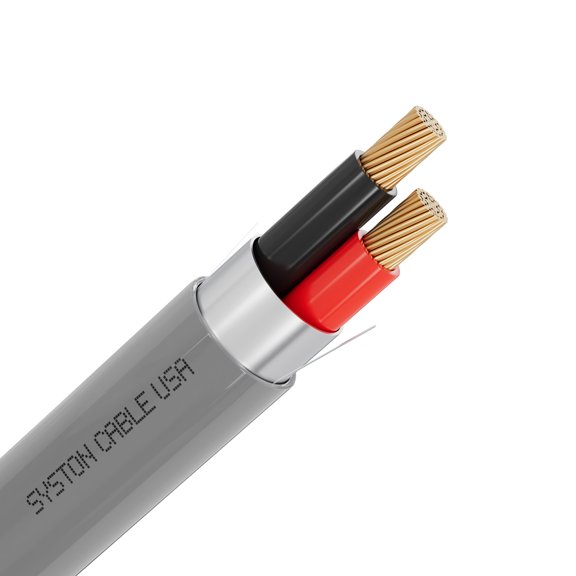 SYSTON 18/2 Fire Security Burglar Station Sound Alarm Control Cable Wire, 18 AWG 2 Conductors Riser-Rated CMR/CL3R Shielded 100% Copper Stranded, UV Resistant RoHS for Low Voltage Applications Use