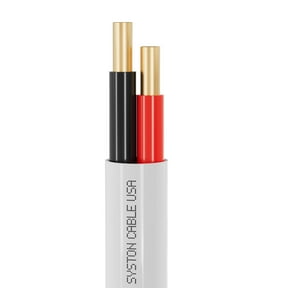SYSTON 22/2 Fire Security Burglar Station Sound Alarm Control Cable Wire, Solid Copper Riser-Rated CMR/CL3R Unshielded UL/ETL Listed, UV Resistant for Indoor/Outdoor Low Voltage Application - 20 FT