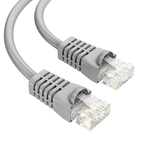 SYSTON CABLE TECHNOLOGY Cat 5e Ethernet Network Cable - 50 FT, 350MHz 24AWG Solid Bare Copper Wire Outdoor/Indoor RJ45 Plug 10 Ft to 1000 Ft Available, Heat Resistant Plenum Rated - CMP