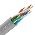 thumbnail image 1 of SYSTON CABLE TECHNOLOGY Cat 5e Ethernet Network Cable - 600 FT, 350MHz 24AWG Solid Bare Copper Wire Outdoor/Indoor, Bulk No Ends 10 Ft to 1000 Ft Available, Heat Resistant Plenum Rated - CMP, 1 of 8