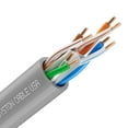 thumbnail image 1 of SYSTON CABLE TECHNOLOGY Cat 6E Ethernet Network Cable - 250 FT, 600MHz 23AWG Solid Bare Copper Wire Outdoor/Indoor, Bulk No Ends 10 Ft to 1000 Ft Available, Heat Resistant Plenum Rated - CMP, 1 of 8