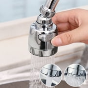 SYWAN Water Swivel Faucet Kitchen Tap Head Water-Saving 2 Gear Adjustable Rotating Groove Faucet Nozzle Faucet Sprinkler or Bathroom Kitchen Sink Spray Tap Attachment