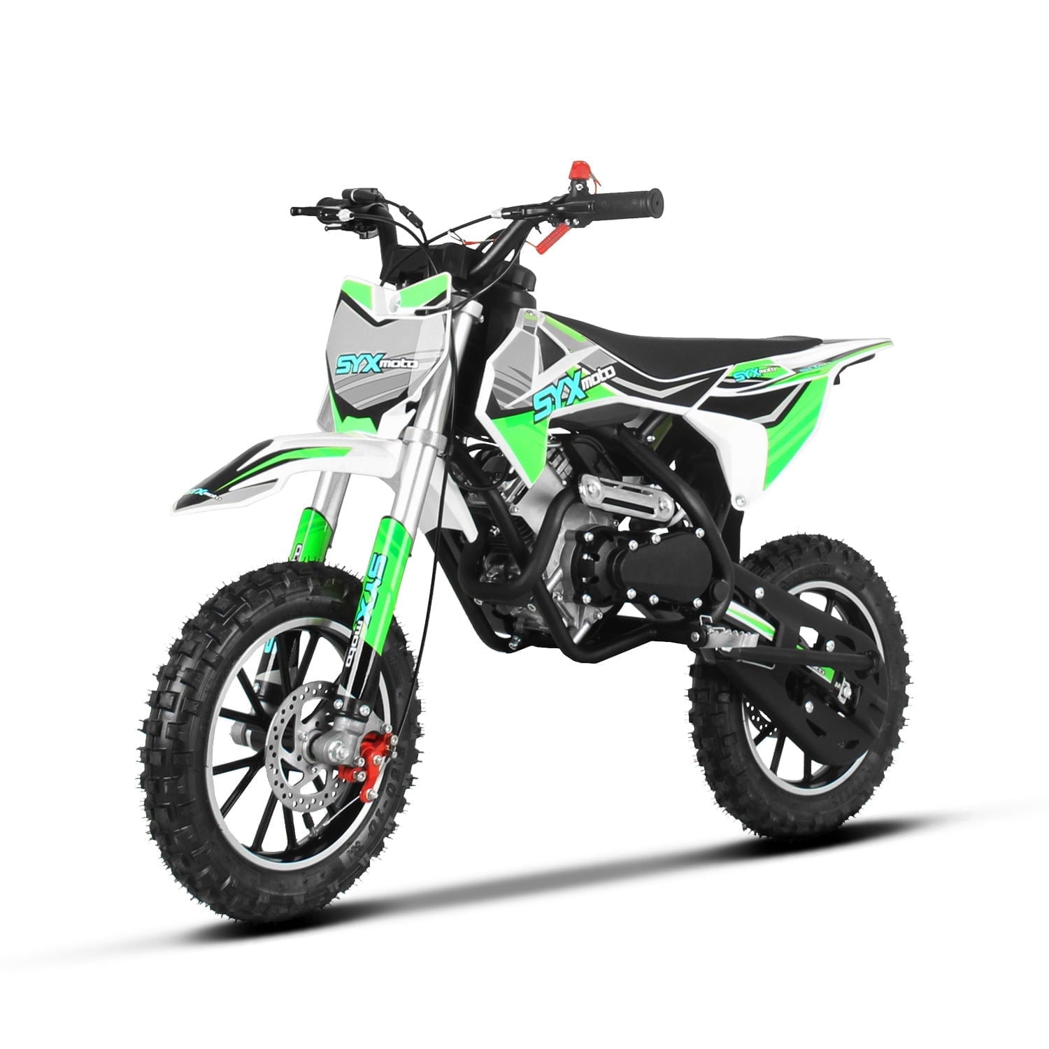 【超希少】FATSO バイク 白 緑 SYX MOTO 58cc Kids Mini Dirt Bike - 4-Stroke Gas Pit Bike, Pull