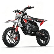SYX MOTO Dirt-X 60cc 4-Stroke Kids Dirt Bike, Gas Powered Mini Pit Bike Off Road, Pull Start, Up to 22 mph, Red