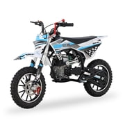 SYX MOTO Holeshot Z 50cc 4-Stroke Kids Dirt Bike, Fully Automatic Off-Road Mini Pit Bike, Blue