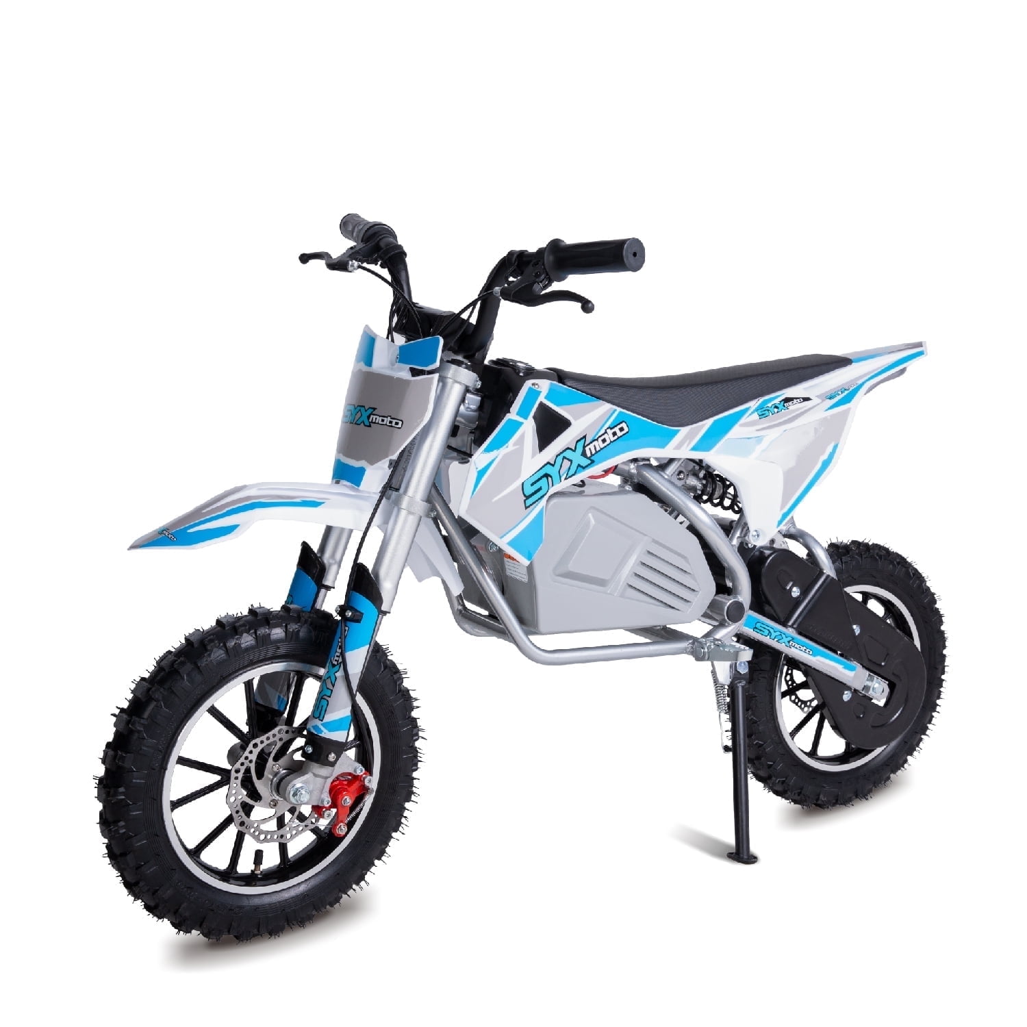 SYX MOTO KBE 500W 36V Electric Dirt Bike for Beginner Kids, Blue