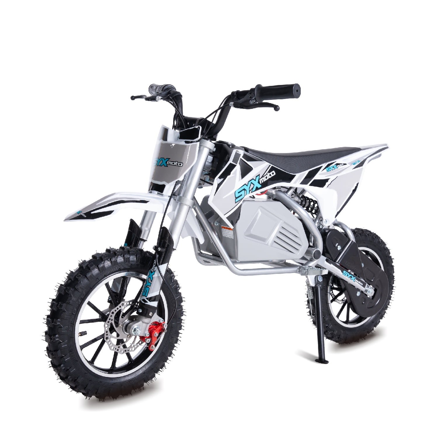 SYX MOTO KBE 500W 36V Electric Beginner Kids Mini Dirt Bike, Black/Grey