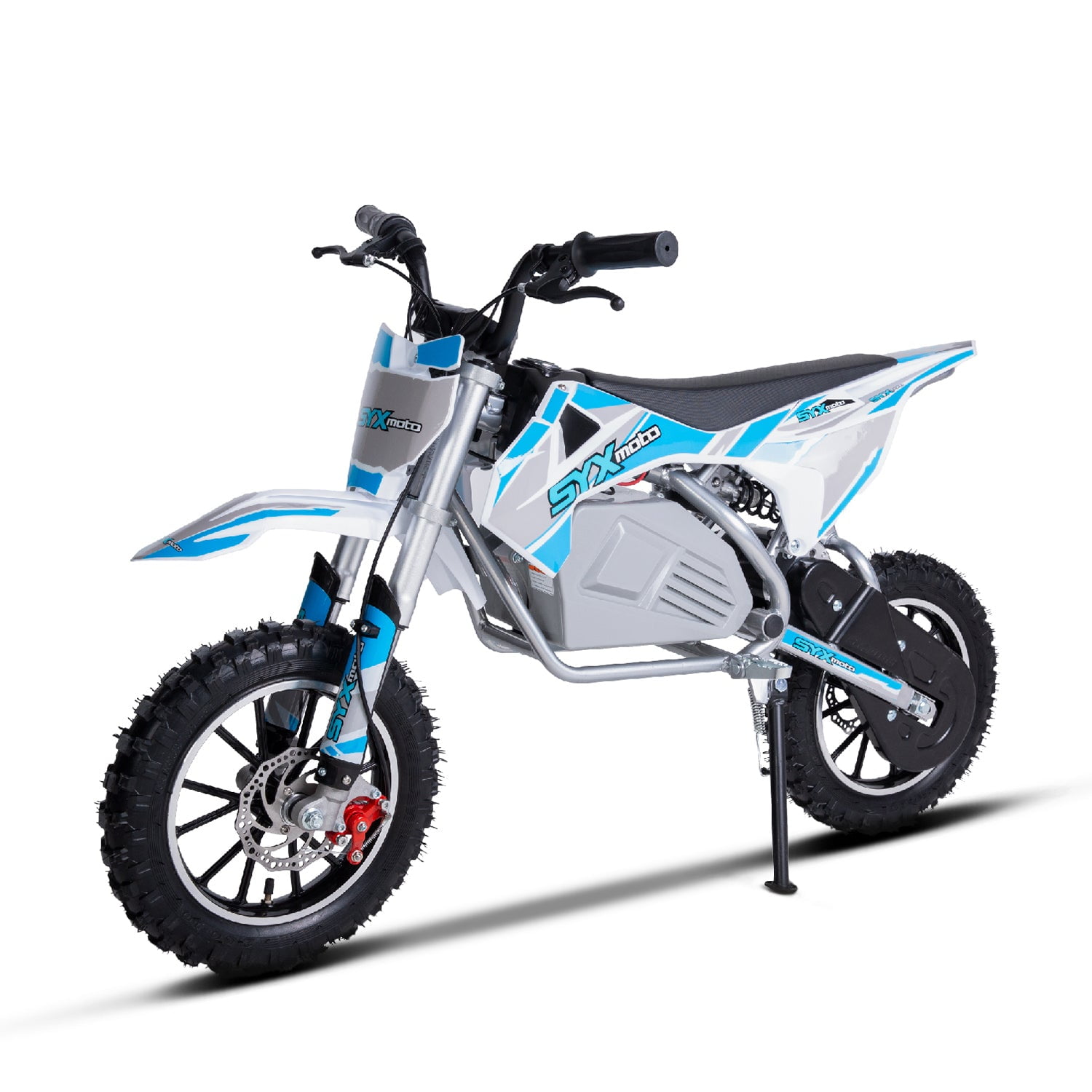Walmart Black Friday Deals 2025 - SYX MOTO KBE 500W Electric Dirt Bike for Kids - 36V Mini Pit Bike, Beginner-Friendly, Blue/Grey