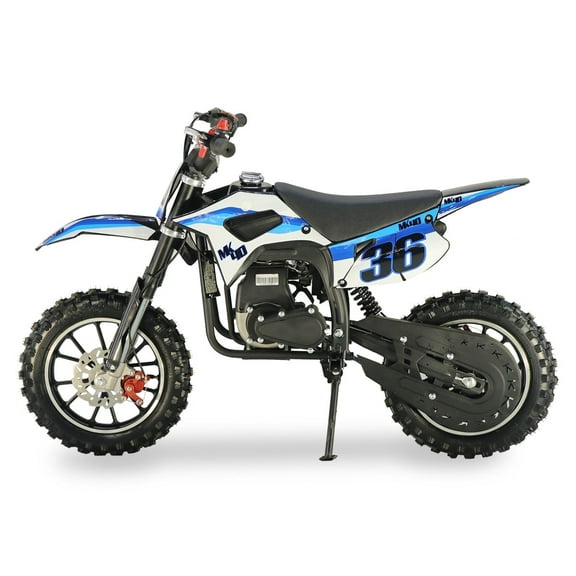 SYX MOTO Kids Dirt Bike 40cc, Gas-Powered Pit Bike with Automatic Transmission & Pull Start, Lightweight Dirt Bike for Boys & Girls, Blue