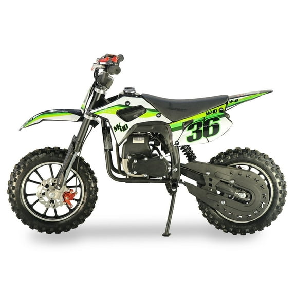 SYX MOTO Kids Dirt Bike 40cc, Gas-Powered Pit Bike with Automatic Transmission & Pull Start, Lightweight Dirt Bike for Boys & Girls, Green