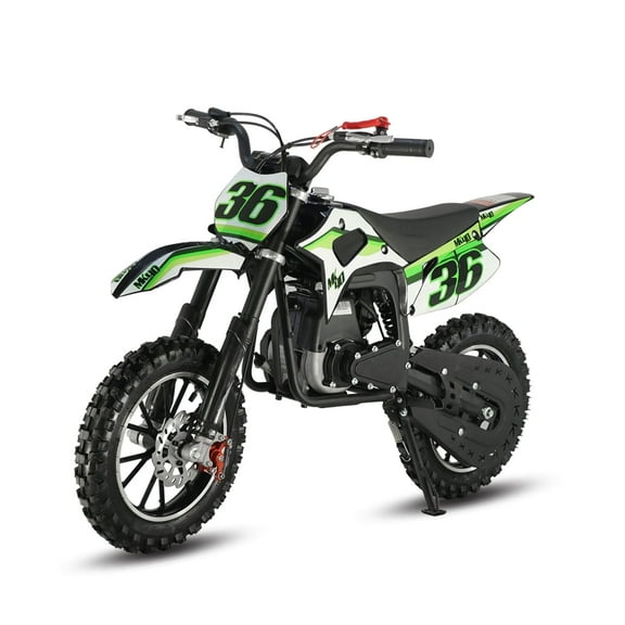 SYX MOTO MK 40cc 4 Stroke Mini Dirt Bike, Pull Start Automatic Transmission Pit Bike for Kids, Green