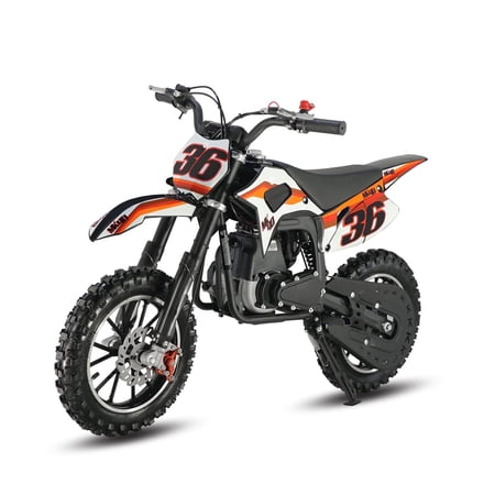 SYX MOTO MK 40cc 4 Stroke Mini Dirt Bike, Pull Start Automatic Transmission Pit Bike for Kids, Red
