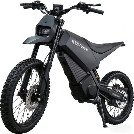 SYX MOTO SPRK Peak 5500W 60V/27AH Electric Off-Road Dirt Bike for Teens & Adults, Black