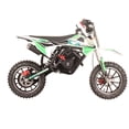 thumbnail image 1 of SYX MOTO VK 58cc 4-Stroke Gas Powered Mini Dirt Bike for Kids, Fully Automatic Youth Off-Road Motorcycle with Speed Governor, Pull Start, Green/White, 1 of 10