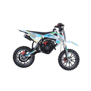 SYX MOTO VK 58cc 4 Stroke Real Motorcycle Engine Gas Powered Kids Dirt Bike, Pull Start, New, Blue/White