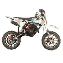 SYX MOTO VK 58cc 4 Stroke Real Motorcycle Engine Kids Dirt Bike, Pull Start, New, Black/White
