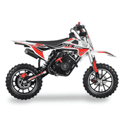 دراجة نارية SYX MOTO VK 58cc 4 Stroke Real Motorcycle Engine للأطفال، بداية سحب، أحمر/أبيض