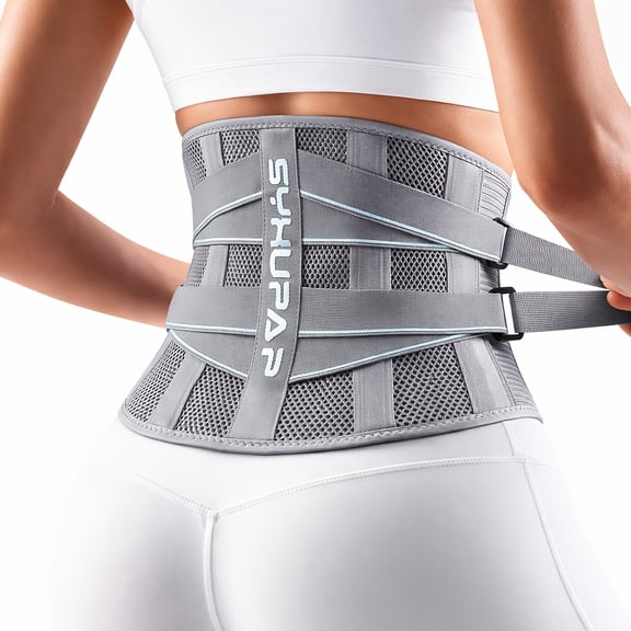 SYXUPAP Back Brace for Women & Men, Sciatica, Lower Back Pain Herniated Disc & Scoliosis Pain Relief, Adjustable Back Support Belt, Breathable Mesh for Work & Heavy Lifting