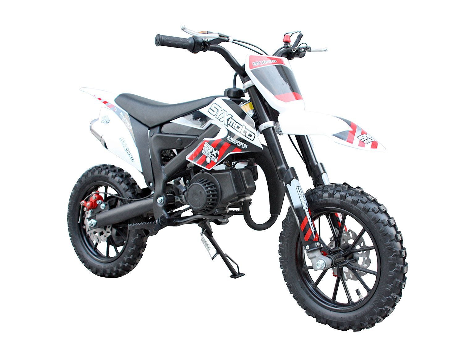 SYX MOTO Holeshot ES 50cc Electric Start Mini Dirt Bike, Red