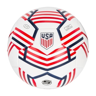 Umbro Size 4 Soccer Ball, 25-26 in, Ages 9-11, Red White Blue