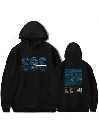 BUGELAI Sza S Jersey SOS merch Jacket Hoodies New Logo Women/Men Winter Sweatshirt Cosplay Baseball Uniform, Adult Unisex, Size: Medium, Blue