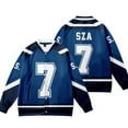 thumbnail image 1 of SZA Jersey SOS Merch Jacket New Logo Women/Men Cosplay Baseball Uniform, 1 of 6